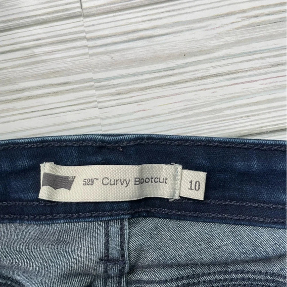 Levi’s 529 Curvy Bootcut dark wash jeans size 10 - Picture 5 of 9